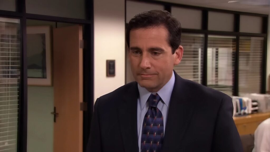 Steve Carell as Michael Scott on The Office